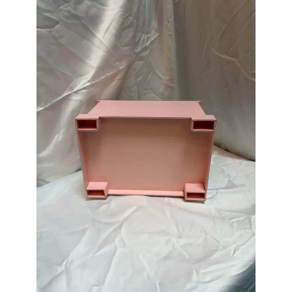 Vintage Juicy Couture Pink & Black Striped Jewelry Box